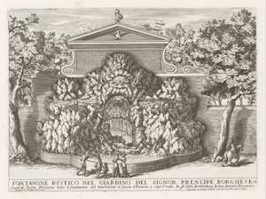 Fontaine dans la Villa Borghese à Rome - Giovanni Francesco Venturini