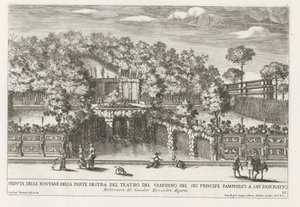 Fontaine dans les jardins de la Villa Doria Pamphilj à Rome - Giovanni Francesco Venturini