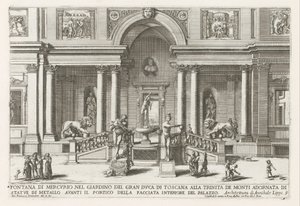 Loggia et jardin de la Villa Médicis à Rome (Le fontane ne palazzi e ne giardini di Roma)