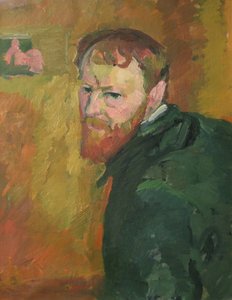 Autoportrait par Giacometti, Giovanni (1868-1933). Huile sur toile, vers 1913, Dimension : 65x50. Kunsthaus Zürich