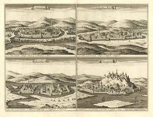 Châteaux de Košice, Hatvan, Szolnok et Belgrade (Giovanni Giacomo De Rossi, 1683) - Giovanni Giacomo De Rossi