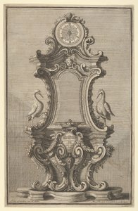 Design pour une horloge, de Disegni Diversi, 1714 ou 1750.