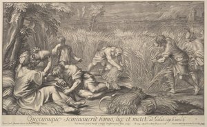 Moissonneurs de grain, 1704 - Giovanni Girolamo Frezza