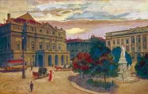 Milan : Piazza et Teatro della Scala - Giovanni Guerzoni