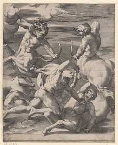 Hercule en combat avec des centaures