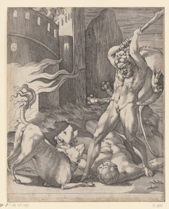Hercule combat le Cerbère
