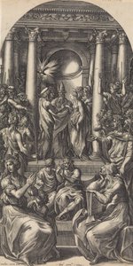 Le Mariage de la Vierge, vers 1525-26 - Giovanni Jacopo Caraglio