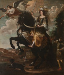 Portrait équestre de Marie Jeanne Baptiste 1644-1724, Duchesse de Savoie, vers 1670
