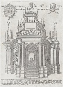 Catafalque pour le duc Alexandre Farnèse, 1593 - Giovanni Maggi