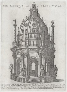 Catafalque pour le pape Sixte V, 1591 - Giovanni Maggi