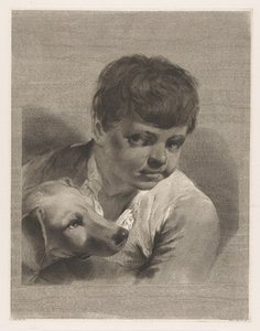 Garçon avec chien - Giovanni Marco Pitteri