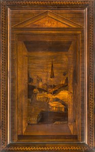 Chœur canonial en bois, incrusté par Giovanni Maria Platina 1484, stalle supérieure - Giovanni Maria Platina