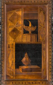 Chœur canonial en bois, incrusté par Giovanni Maria Platina 1484, stalle supérieure - Giovanni Maria Platina