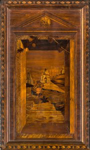Chœur canonique lignaean, incrusté par Giovanni Maria Platina 1484, Stallo supérieur - Giovanni Maria Platina