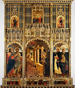 Annonciation et Saints, retable