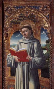 Nativité et saints (détail) - Giovanni Mazone