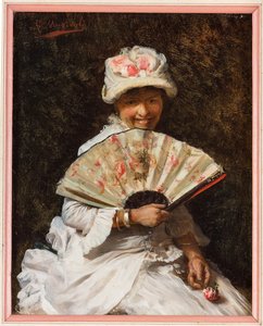 Dame avec éventail