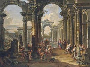 La Piscine de Bethesda - Giovanni Paolo Pannini