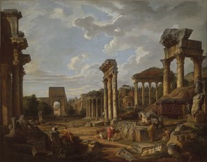 Un caprice du Forum romain, 1741