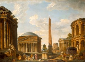 Caprice romain : Le Panthéon et autres monuments