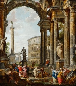 Le philosophe Diogène jetant son bol
