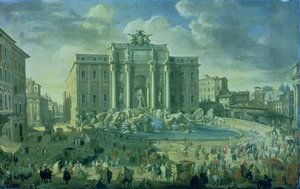 La Fontaine de Trevi à Rome