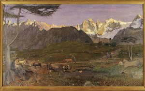 Suisse, Saint Moritz, Triptyque alpin Vie
