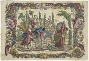 La fuite en Égypte - Giovanni Volpato (possibly)
