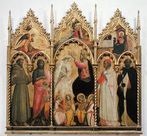 Couronnement de la Vierge avec des saints, vers 1420