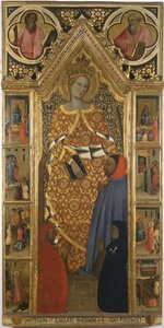 Sainte Catherine avec des scènes de sa vie, fin du 14ème siècle - Giovanni del Biondo