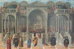 La dispute dans le temple de Jésus parmi les docteurs