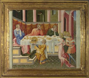 La tête de Jean-Baptiste apportée à Hérode (prédelle)