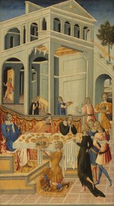 La tête de Saint Jean-Baptiste apportée devant Hérode, 1455-60