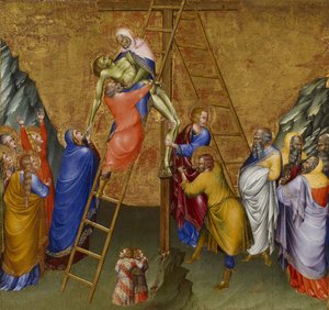 La Descente de Croix, du retable Malavolti, 1426