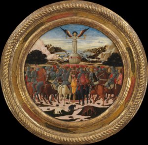 Triomphe de la renommée, un plateau de naissance de Laurent le Magnifique, c.1449