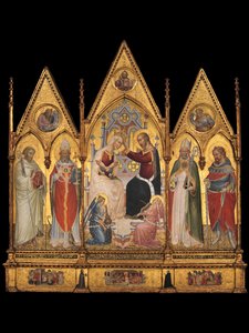 Couronnement de la Vierge et des Saints, 1394