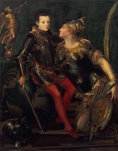 Portrait allégorique de Parme embrassant Alessandro Farnese, 1556