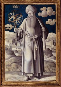 Portrait en pied de Ptolémée (Claudius Ptolemaeus) (90-168 après J.-C.), astronome grec
