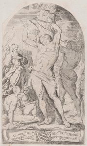 Saint Sébastien attaché à un arbre, 1625-1650