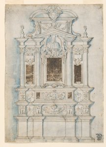 Conception pour un monument funéraire mural - Girolamo Rainaldi