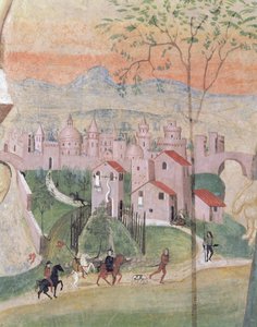 Vue de la ville de Prato (détail) - Girolamo Ristori
