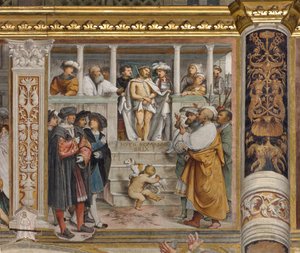 Nef centrale, quatrième travée sud, Ecce Homo, Girolamo Romanino