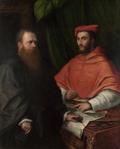 Cardinal Ippolito de Medici et Monseigneur Mario Bracci, après 1532