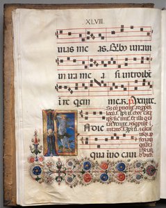 Antiphonaire : Initiale, ange, c. 1470-1480