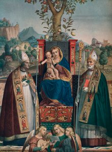 Vierge et Enfant avec Saint Lorenzo Giustiniani et Zeno, 1874, 1903 - Girolamo dai Libri