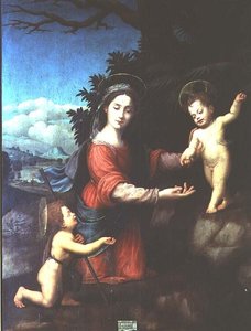 Madone et Enfant avec le petit Saint Jean-Baptiste - Giuliano Bugiardini