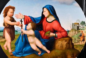 Madone et Enfant avec le jeune Saint Jean-Baptiste - Giuliano Bugiardini