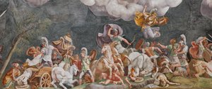 Une bataille (détail) - Giulio (and workshop) Romano