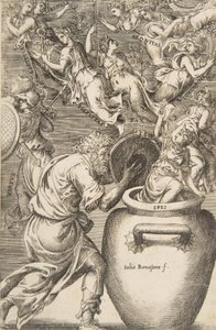 Épiméthée ouvrant la boîte de Pandore