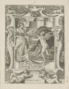 Junon ordonne à Sommeil de descendre sur Jupiter - Giulio Bonasone